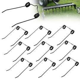 KINTLE 10 Pcs 46761 1/8" Dethatcher Spring Tines Compatible with Agri-Fab Universal Front-Mount Dethatcher Lawn Sweeper, Fits 45-0343 45-03431 45-03433 45-0457 Models