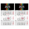 3-Month Calendar 2025 Pilot – Pack of 2 Wall Calendar