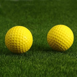 Yellow Golf Practice Balls, Golf Practice Supplies, Set of 12, Indoor, Practice Golf, Shot Practice, Elastic, Lightweight, Indoor/Outdoor Golf Practice Equipment