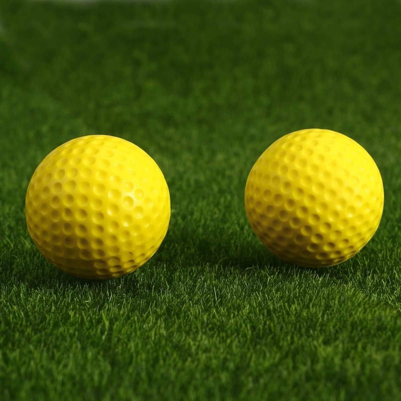 Yellow Golf Practice Balls, Golf Practice Supplies, Set of 12,