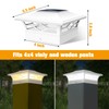 Solar Post Cap Lights Outdoor 8pack, Waterproof Solar Powered Deck