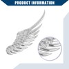 Hihaha Alloy Angel Wings Badge Stickers/Outer for Car Motorcycle/Durable/Silver Tone