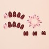 24Pcs Brown Press on Nails Short Square - Fake Nails