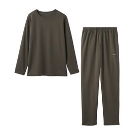Benex 8610 Men's Recovery Wear Comfort Punch Setup, Long Sleeve, Long Pants, Cotton Blend, Khaki, XL