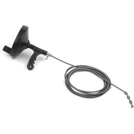 Genérico Cable Auger Serpiente de Fontanero Acero Flexible con Carrete Manivela Manual fontanería para desatascar desagües Ducha Fregadero y retrete Limpiador tuberías