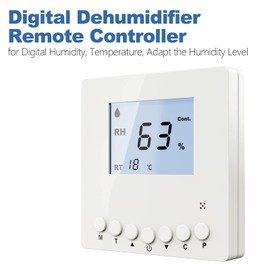 ALORAIR Remote Controller for Digital Humidity, Temperature, Adapt The Humidity Level, for Crawl Space Basement dehumidifier Sentinel HD55 HD90 HDi90 SLGR 1400X, White
