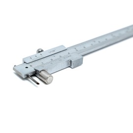 LLDSIMEX Calibrador Vernier de marcado paralelo de 0 a 200 mm, calibre de marcado de acero inoxidable de 8 pulgadas, herramienta de medición con 2 garabatos/pines/aguja de carburo