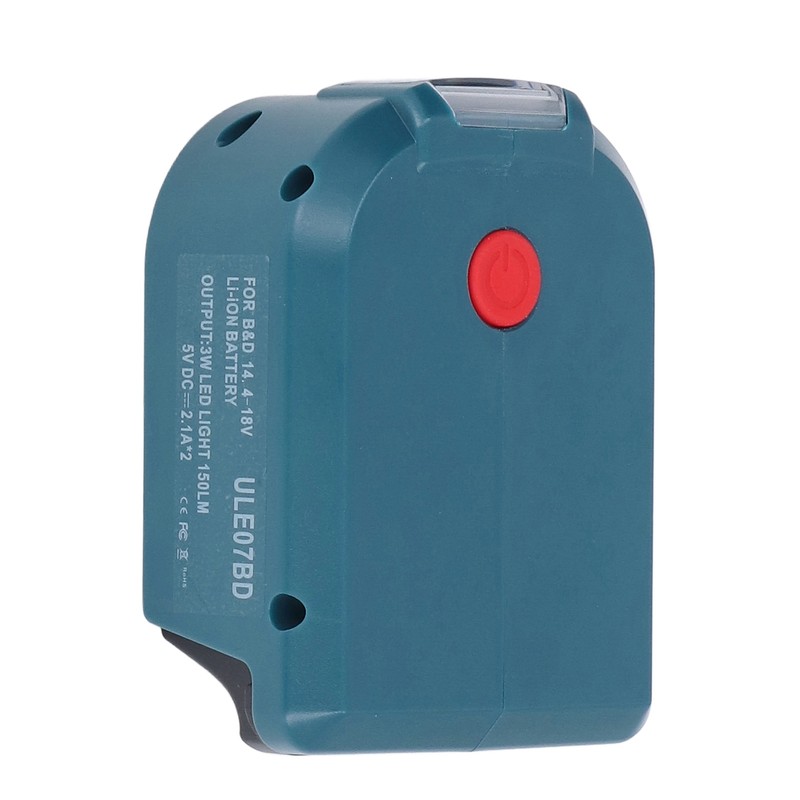 Battery Power Adapter Power Tool 2 USB LED Mobile Lights