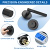 Amerdeco Front Door Lock Set with Double Cylinder Deadbolt, Black