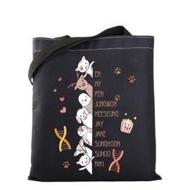 MYSOMY Korea Boy Group ENHA Gifts New Album Canvas Tote Bag Gift for Kpop Fan K-POP Lovers Tote Bag Gift K-POP Music Merch (ENHA TB)