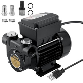 110V AC Diesel Oil Transfer Pump, 15GPM 60L/min, Self Priming Fuel Transfer Pump, Overheat Protection, Suitable for Diesel Kerosene Biodiesel Oil Mineral Oil.