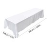 145x320cm Waterproof Tablecloth Table Cover for Rectangle Tablecloth, Party, Banquet,