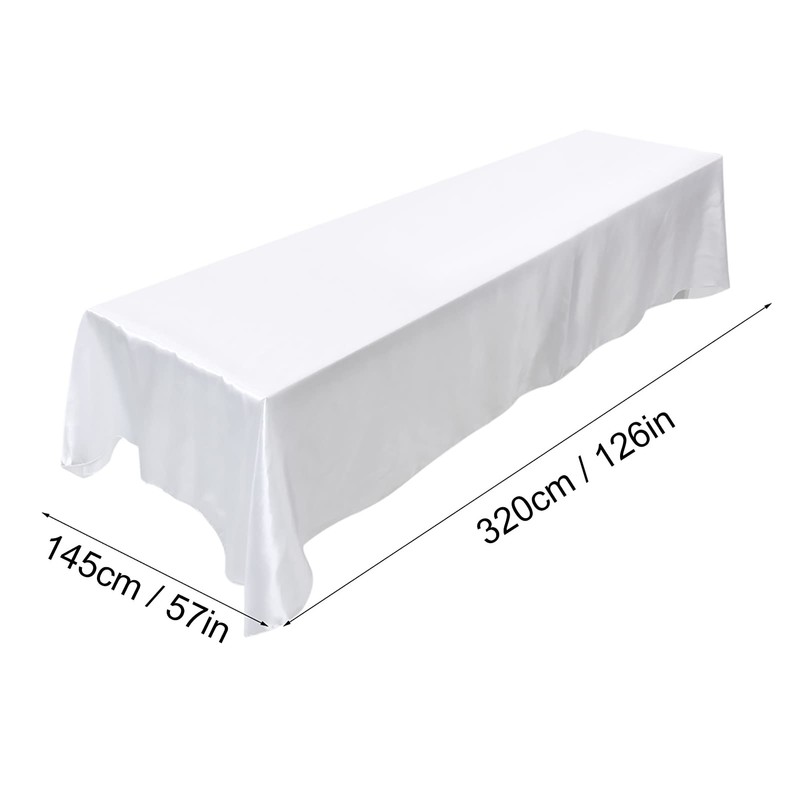 145x320cm Waterproof Tablecloth Table Cover for Rectangle Tablecloth, Party, Banquet,
