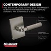 Kwikset Mirada Reeded Interior Privacy Door Handle with Lock, Handle