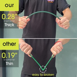 60 PCS Garden Hoops for Raised Beds, Rifny 10 Sets Greenhouse Hoops Kit of 8 FT Long Grow Tunnel, Rust-Free Fiberglass Garden Support Poles for Insect Mesh Netting Freeze Plant Cover (Green)