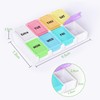 Opret Pill Box Organiser 7 Day, Pill Dispenser Weekly Once