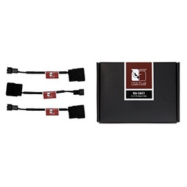 Noctua NA-SAC1 3 to 4 Pin Adaptor Cables for PC Fans,Black