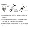 OriGlam Two Jaw Bearing Puller, Adjustable 2 Jaws Gear Remover