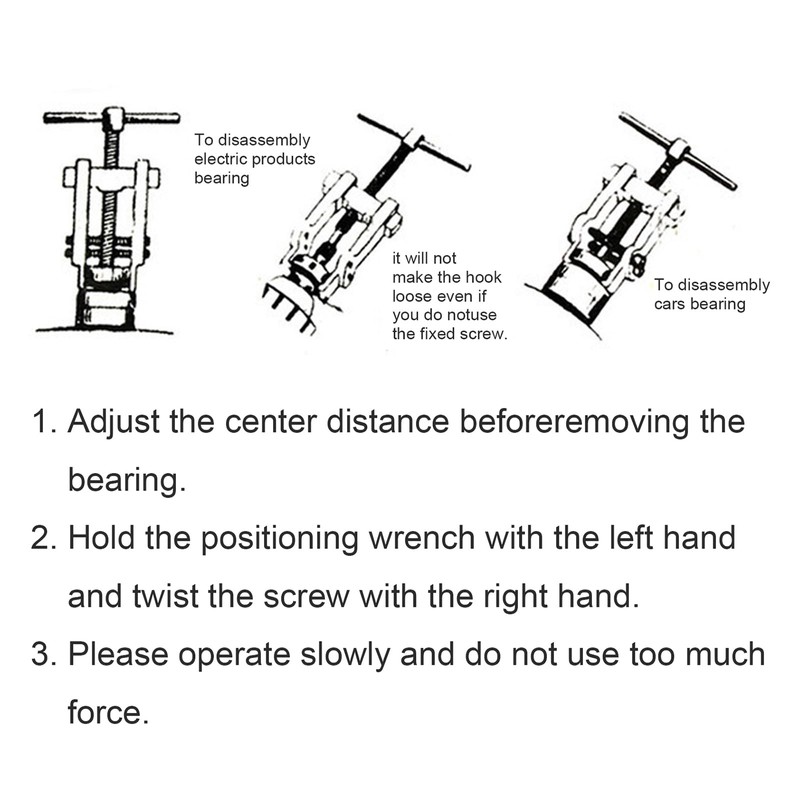 OriGlam Two Jaw Bearing Puller, Adjustable 2 Jaws Gear Remover