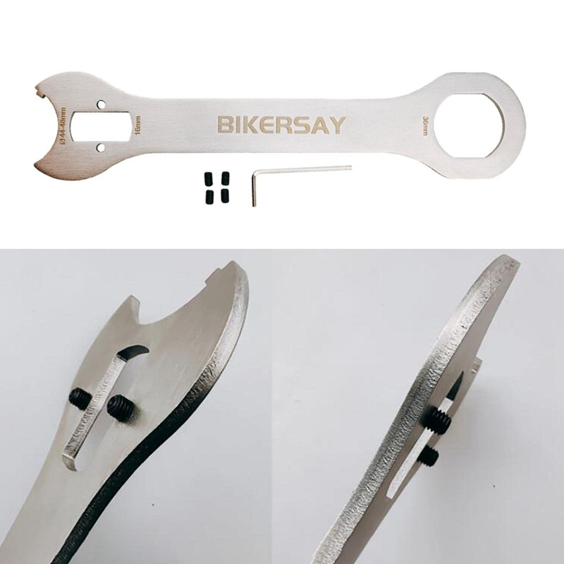 Dickly Universal Bicycle Spanner Cycling Head Axle Hub Steel Open