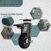 Lygoeege 4 Inch Swivel Caster Wheels with Dual Brake, Up