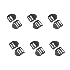 Clamp ladder buckles, pack of 12, backpack, ladder buckle, clamp ladder buckles for backpack, adjustable fixed buckle, 2.4 cm, 3 cm, replacement bridge, plastic buckle, quick release
