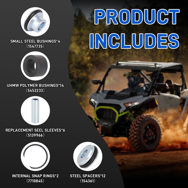 UHMW A-Arm Bushing Kit for Polaris RZR XP 1000