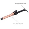 Curling Iron Wand Adjustable Temperature Ceramic Barrel Hair Curler 25mm