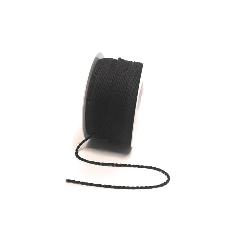 s.dekoda Cord 50 m x 2 mm Black Twist Cord