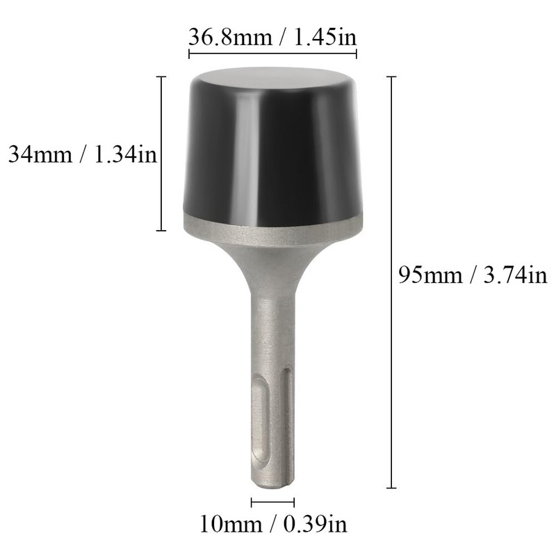 Rubber Hammer with SDS Plus Handle, Electric Hammer for Tiler,