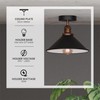 E27 Base Industrial Ceiling Lights with 22cm Black Inner White