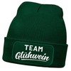 MoonWorks® Men's Beanie with Patch Knitted Hat with Saying Team