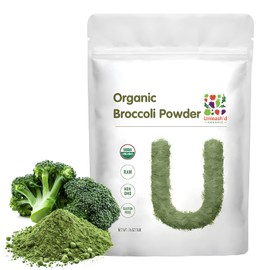 UNLEASH'D ORGANIC UNLEASH'D ORGANIC Broccoli Powder 1 Pound, 100% Pure, Raw, Organic, Vegan, Non-GMO, Superfood Whole-Vegetable Powde, Rich in Fiber and Immune Vitamins