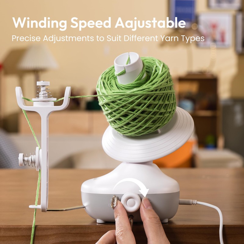 Etcokei Wool Roller, Electric Yarn Winder for Crocheting, Wool Unwinder