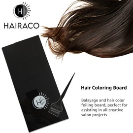 Hairaco Foil Board 5x11 inch, Acrylic Balayage Board for Hairstylist Classic Collection Black and White