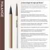 2 Pcs Delineador De Ojos Long Lasting Eye Liner Negromarrón