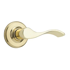 Weiser Belmont Brass Door Handle, Reversible Passage Lever, Interior Door Handles for Hall and Closet Door, Non-Locking Hall/Closet Door Handles, Traditional Home Décor