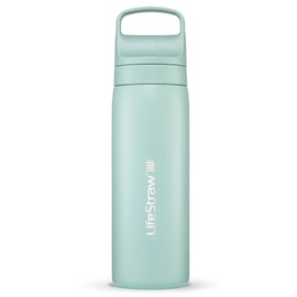 LifeStraw Go 2.0 Stainless Steel Water Filter Bottle 500ml, Seafoam