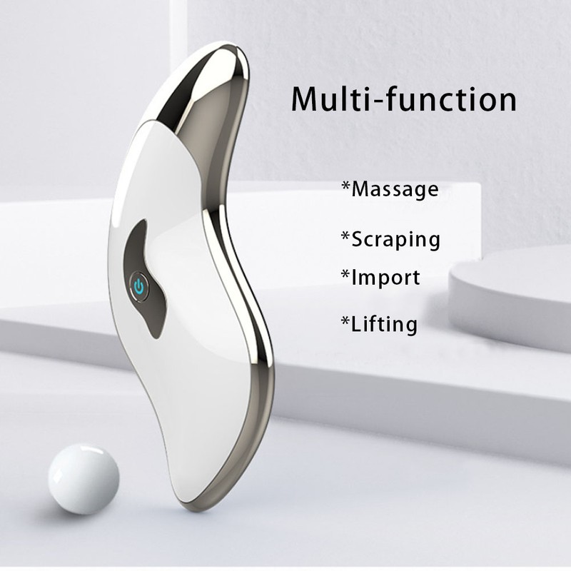 Microcurrent Electric Facial Scraper Massager Face Lifting Firming Beauty Scraping