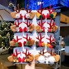 New 2023 Christmas Antler Hairpin: Online Celebrity Style Clip One Size/Red Bell + Curry Mink 4ea