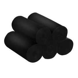 Feisco 2 Gallon Strong Black Trash bag Garbage Bag Bin Liner,150 Counts for Home,Office,Car