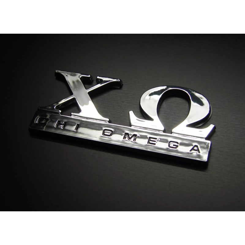 DIGIART INTERNATIONAL CHI OMEGA CAR EMBLEM STICKER LOGO BADGE DECAL