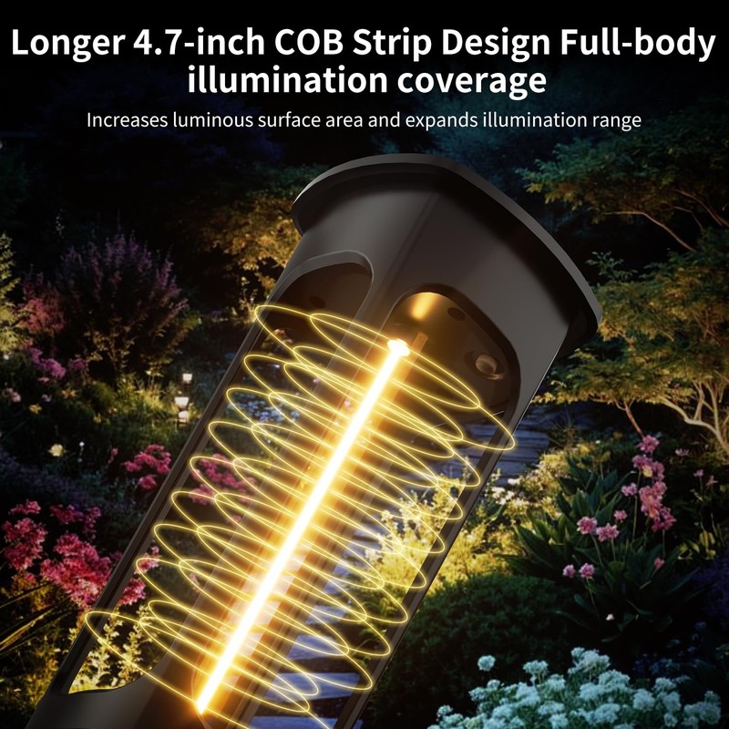 Hiromeco Solar Pathway Lights Outdoor Waterproof: Garden Lights Solar Powered