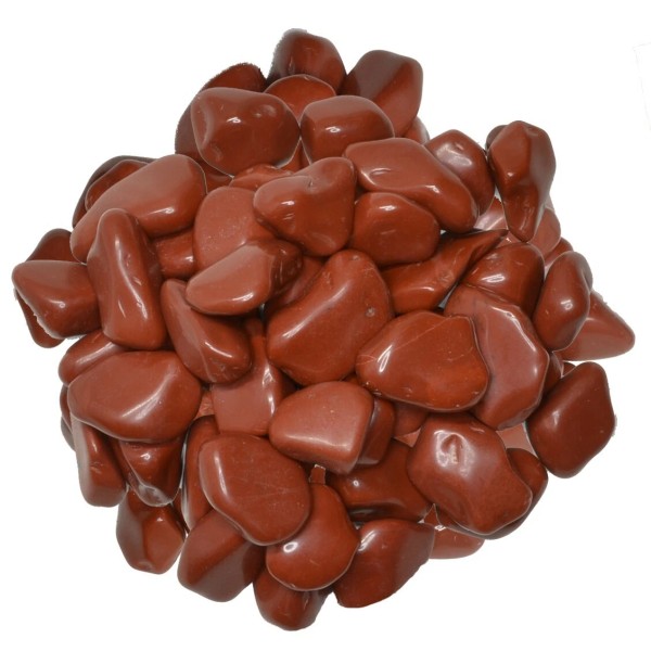 1/2 lb Red Jasper Tumbled Stones - Grade 1 -