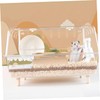 Sosoport Hamster Bamboo Hideout Tunnel Plaything Medium Natural Chew Toy