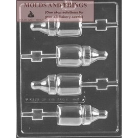 Baby Bottle Lolly Chocolate Candy Mold With Candy Making Instruction -set of 3
