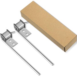 2Pcs Exhaust Hanger, Heavy Duty Stainless Steels Exhaust Hangers Muffler Hanger, Universal Exhaust Hanger Rod Kit for Car Exhaust System. 3/8" Rod 10" Long (2)