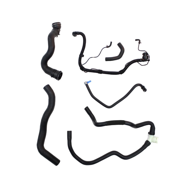 AUCERAMIC 6 PCS Engine Radiator Coolant & Heater Hose, PCV