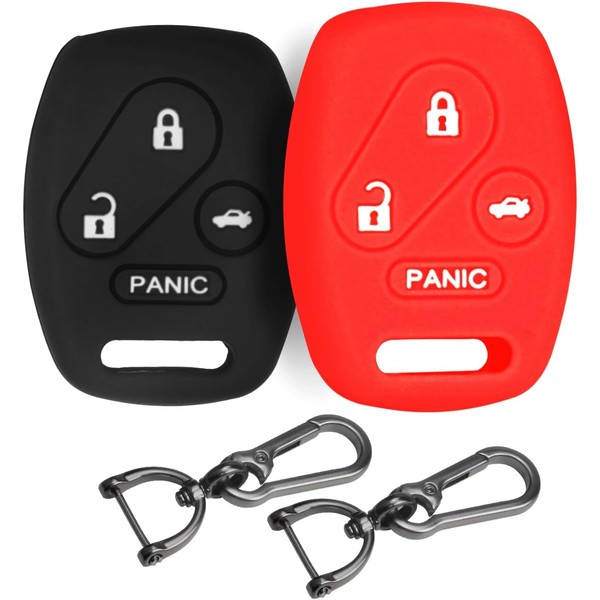 MILD EAST Silicone Rubber Key Fob Cover Compatible with Honda