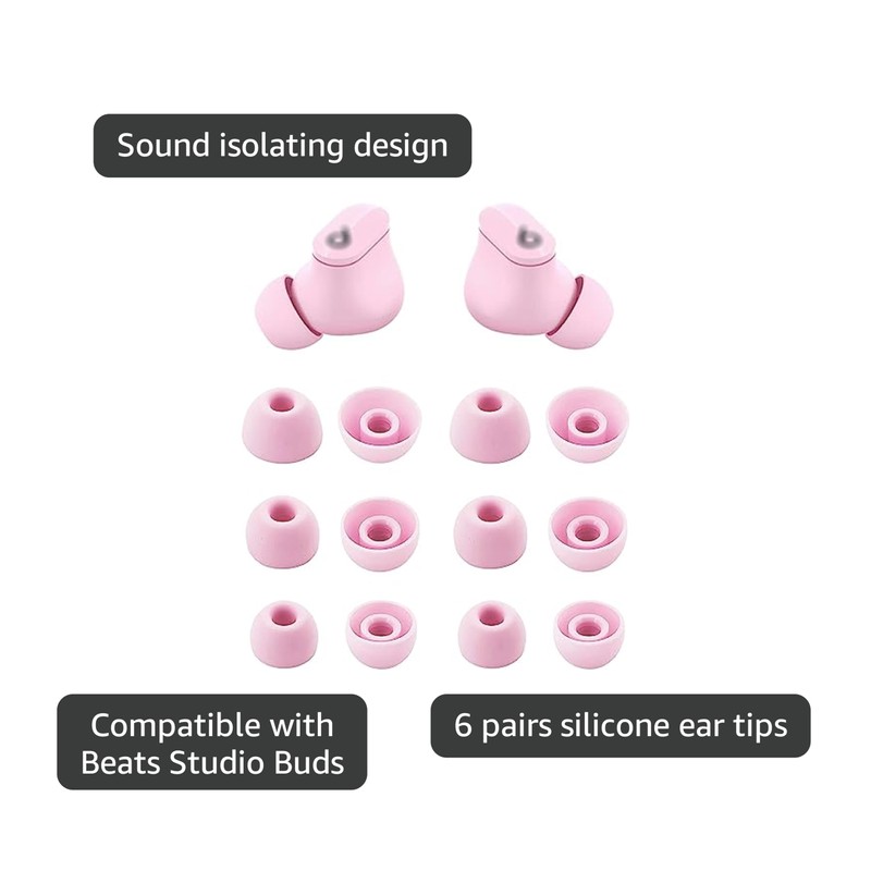 ALXCD Ear Tips Compatible with Beats Studio Buds, S/M/L 3